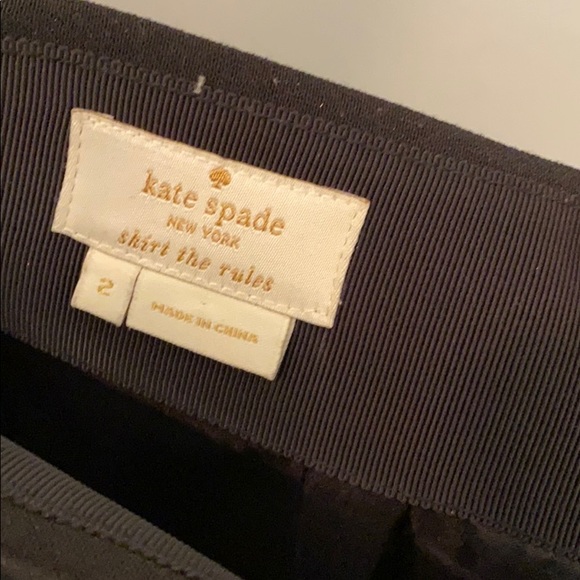 Kate Spade black A-Line Skirt - Picture 2 of 5